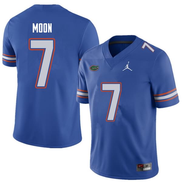 NCAA Florida Gators Jeremiah Moon Men's #7 Jordan Brand Royal Stitched Authentic College Football Jersey BJW1164RS